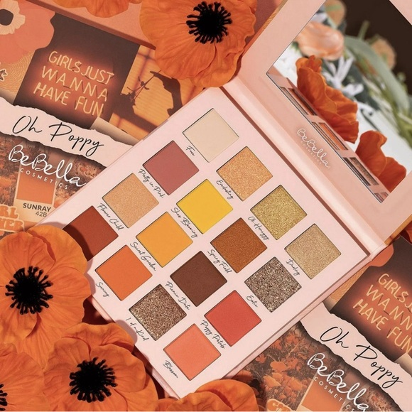BeBella Cosmetics Oh Poppy Eyeshadow Palette NWT - Picture 1 of 5